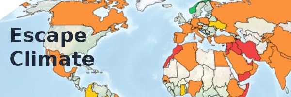 a part of the earth with some countries colored by their climate crisis risk